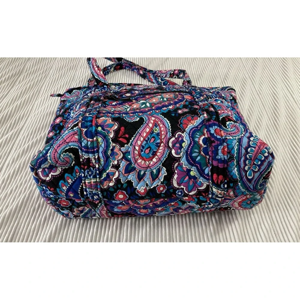 Vera Bradley Glenna Diaper Bag Haymarket Paisley Quilted Floral Tote